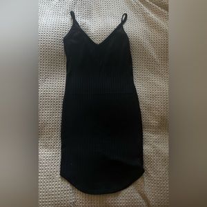 Small Mini black dress rubbed beach summer dress bodycon